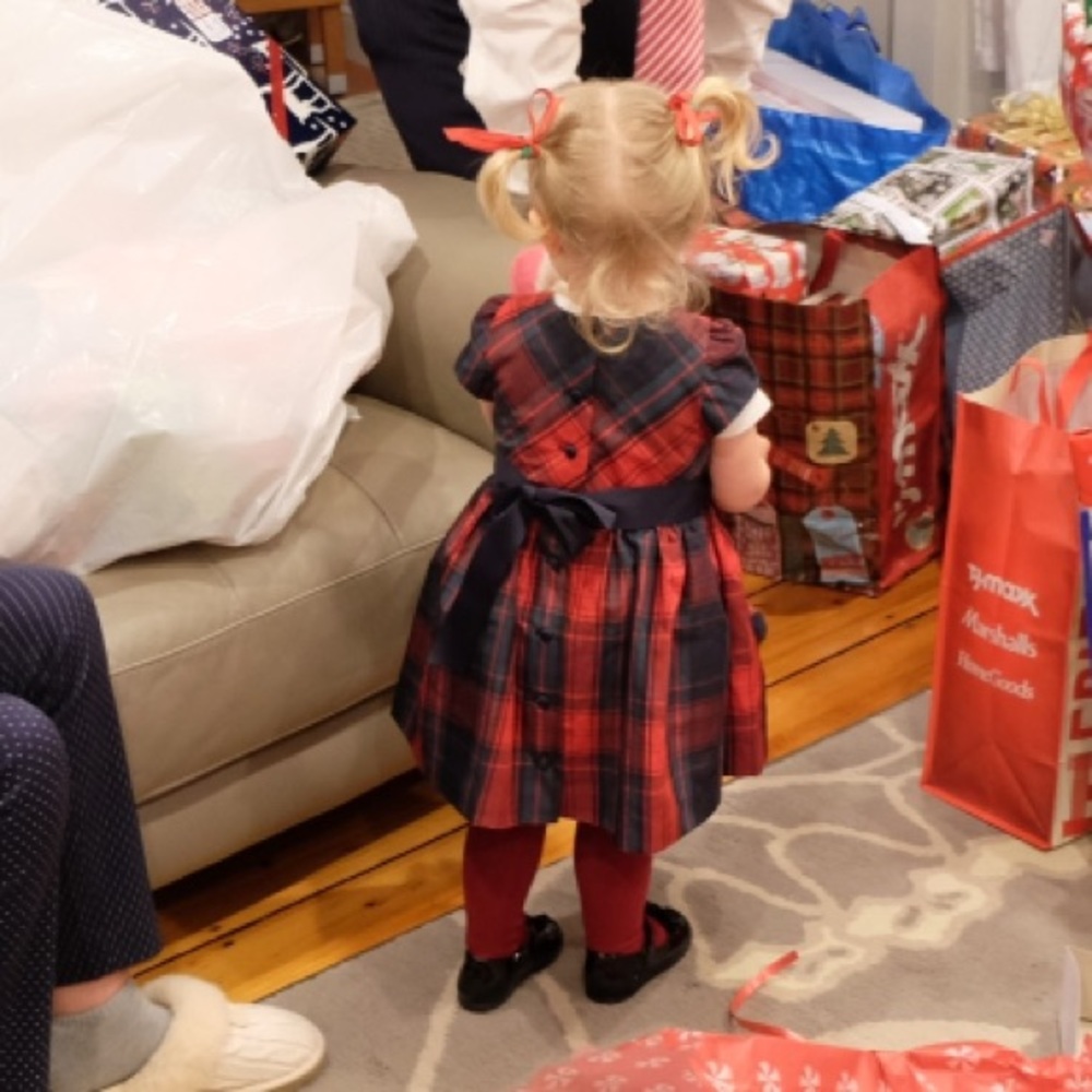 Size 18 month, worn only once, Ralph Lauren tartan dress. - Picture 5 of 7